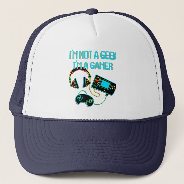 Casquette Gamer Retro Neon (Devant)
