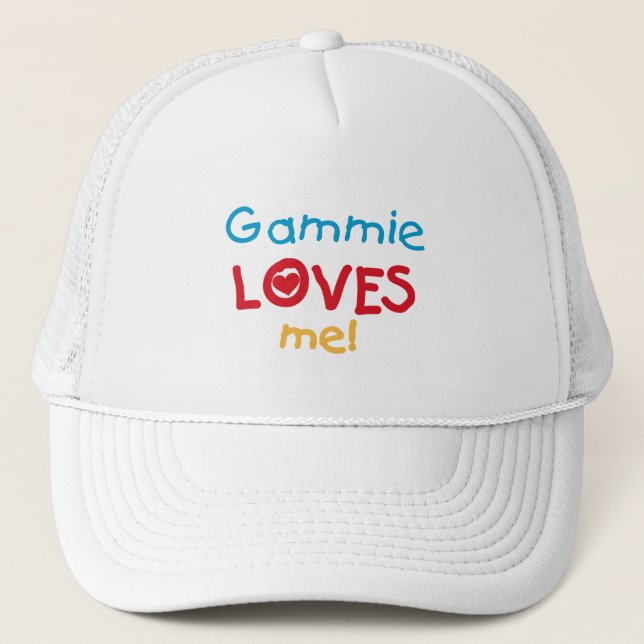 Casquette Gammie aime mes t-shirts et cadeaux (Devant)