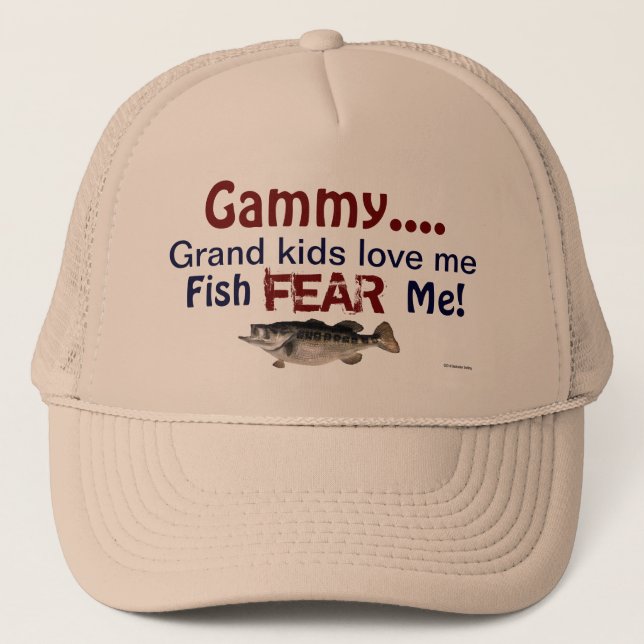 Casquette Gammy...Les grands enfants m'aiment Poisson Peur m (Devant)