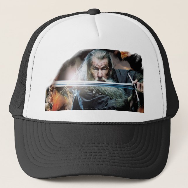 Casquette Gandalf Avec Épée Au Combat (Devant)