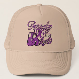 Casquette Gants de Cancer pancréatique prêts pour le comba