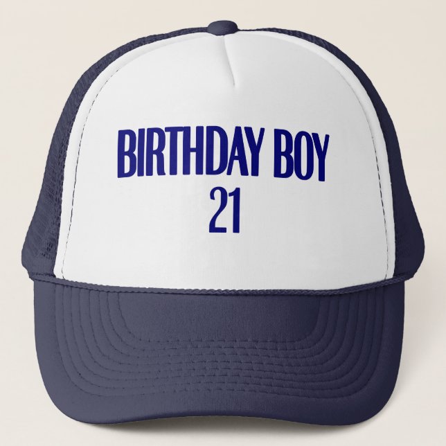 Casquette Garçon 21 d'anniversaire (Devant)