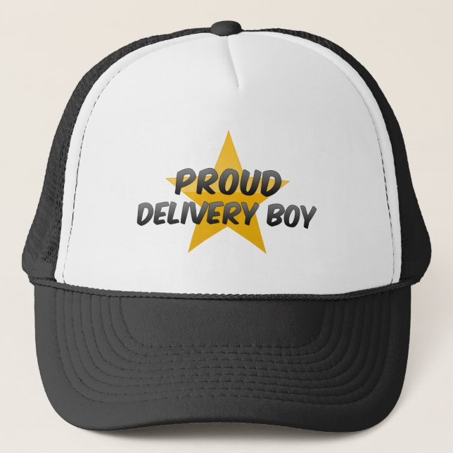 Casquette Garçon de livraison fier (Devant)