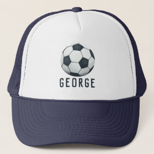 Casquette Garçons Moderne Bleu Sportif Soccer Enfants