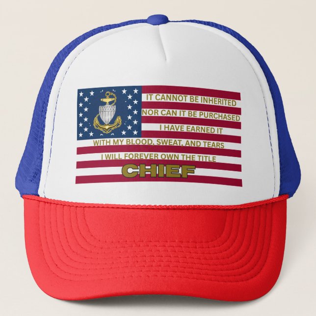 Casquette Garde côtière Chef Fierté (Devant)