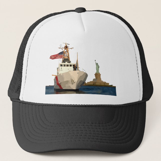 Casquette Garde côtière et statue de la liberté (Devant)