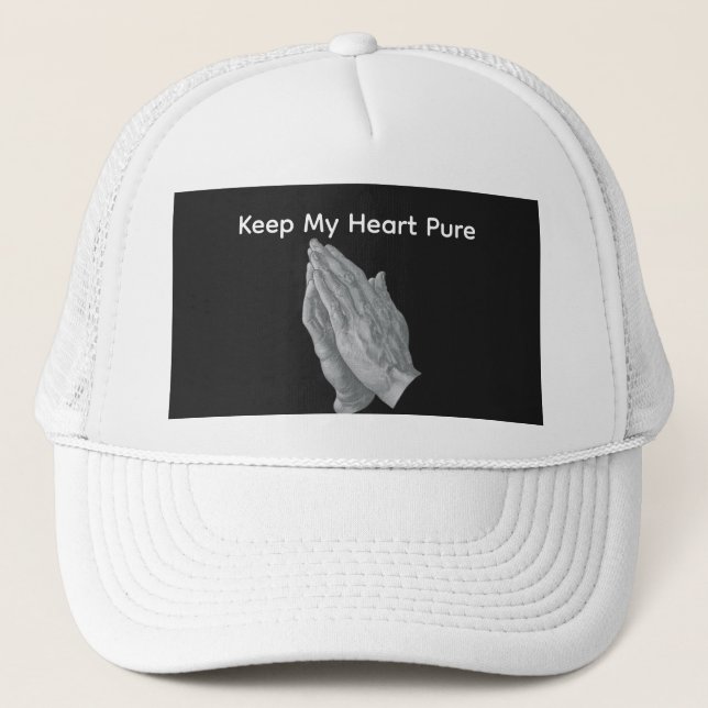 Casquette Garder mon cœur pur (Devant)