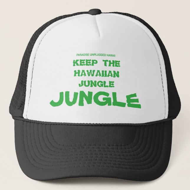 CASQUETTE GARDEZ LA JUNGLE JUNGLE HAWAIIENNE (Devant)