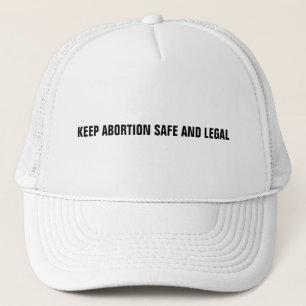 Casquette Gardez l'avortement sûr et légal blanc minimaliste