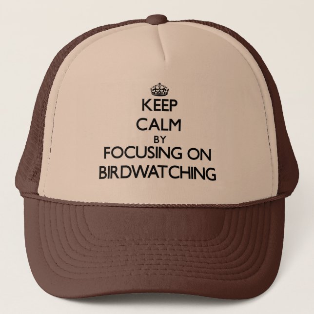 Casquette Gardez le calme en se concentrant sur (Devant)