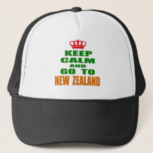 Casquette Gardez le calme et allez en Nouvelle Zélande.