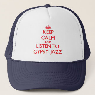 Casquette Gardez le calme et écoutez le JAZZ GITAN
