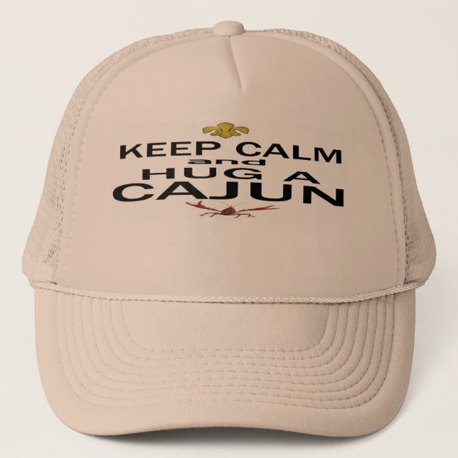 Casquette Gardez le calme et étreignez un Cajun (Devant)