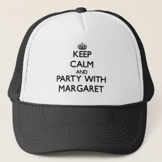 Casquette Gardez le calme et la partie avec Margaret