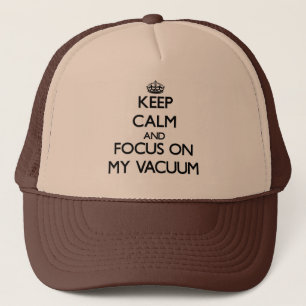 Casquette Gardez le calme et le foyer sur mon vide