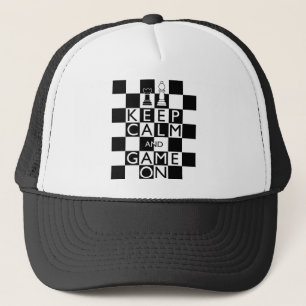 Casquette GARDEZ LE CALME ET LE JEU SUR - Échecs
