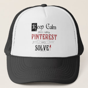 Casquette Gardez le calme, là n'êtes que rien Pinterest ne