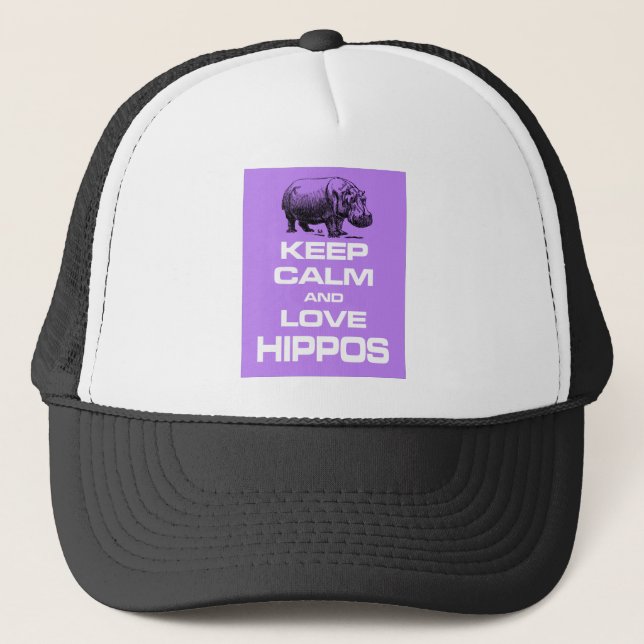 Casquette Gardez le pourpre de calme et de conception de (Devant)