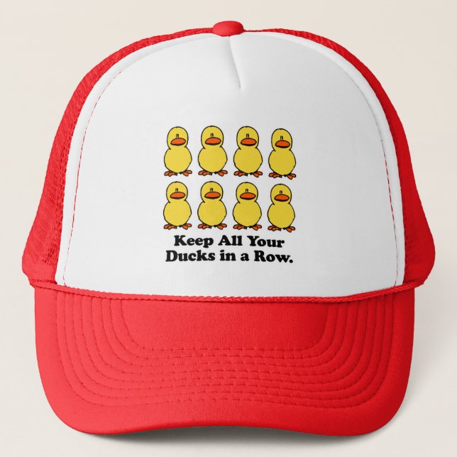 Casquette Gardez tous vos canards en rang (Devant)