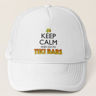 Casquette Gardez votre calme et allez aux bars Tiki