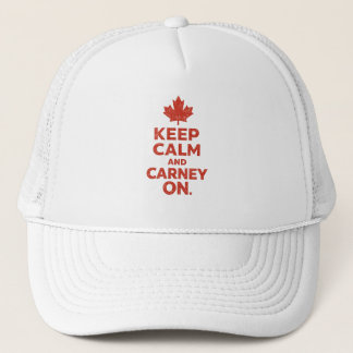 Casquette Gardez votre calme et continuez Carney sur un t-sh