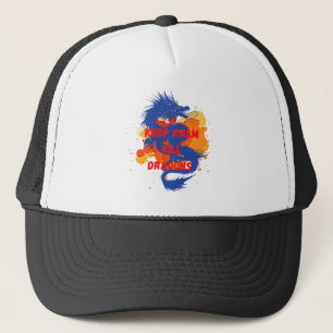 Casquette Gardez votre calme, tuez les dragons