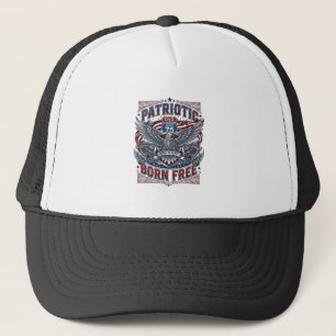 Casquette Gardien de la route en acier patriotique Biker Rou