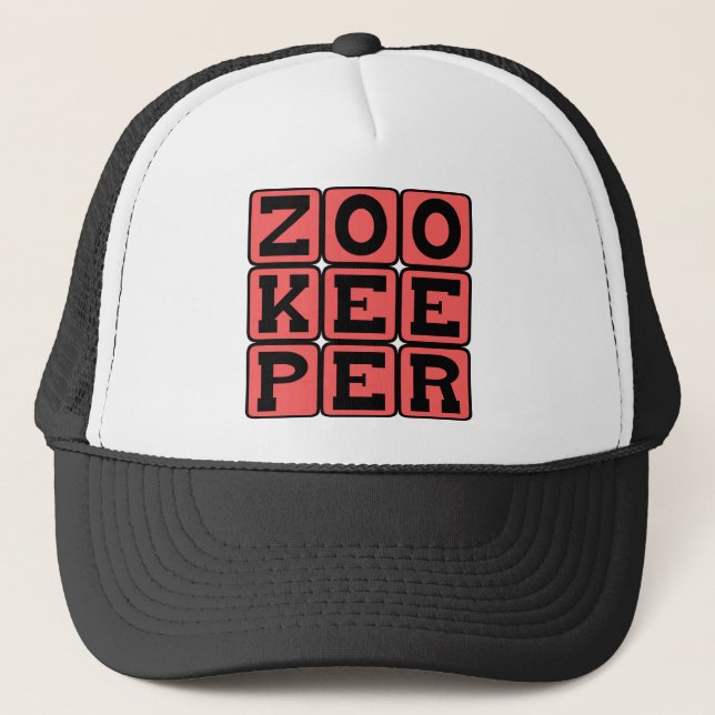 Casquette gardien de zoo, employé de zoo (Devant)
