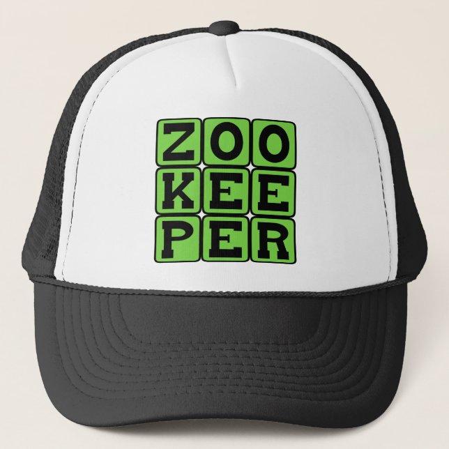Casquette gardien de zoo, soigneur d'animaux (Devant)