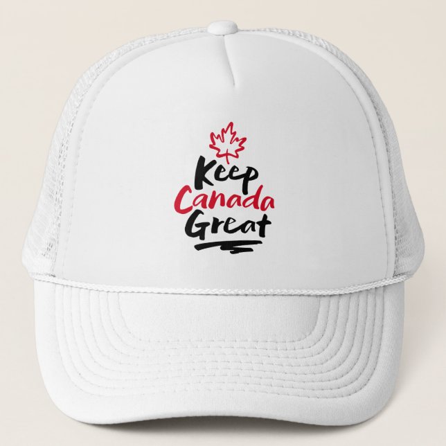 Casquette Gardons le CANADA grand !  La feuille d'érable can (Devant)