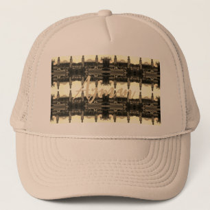 Casquette Gare centrale ferroviaire vintage de Bagdad en Ira