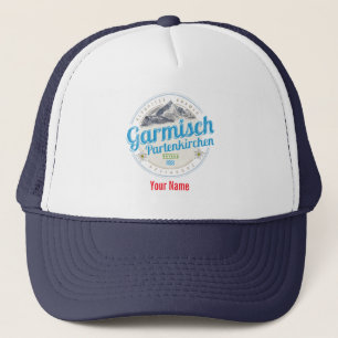 Casquette Garmisch Partenkirchen Bavière Alpes Vintages