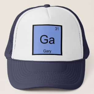 Casquette Gary Nom Élément Chimique Tableau Périodique