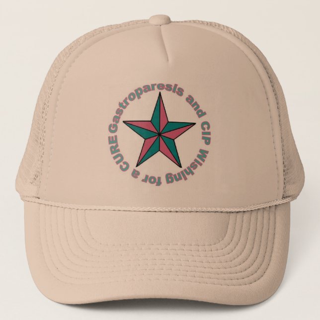 Casquette Gastroparésie et étoile de CIP (Devant)