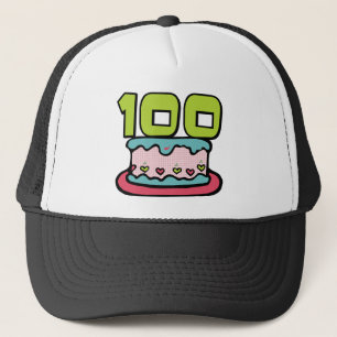 Casquette Gâteau d'anniversaire de 100 ans