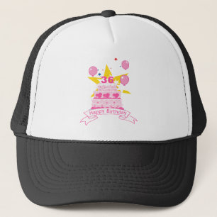 Casquette Gâteau d'anniversaire de 36 ans