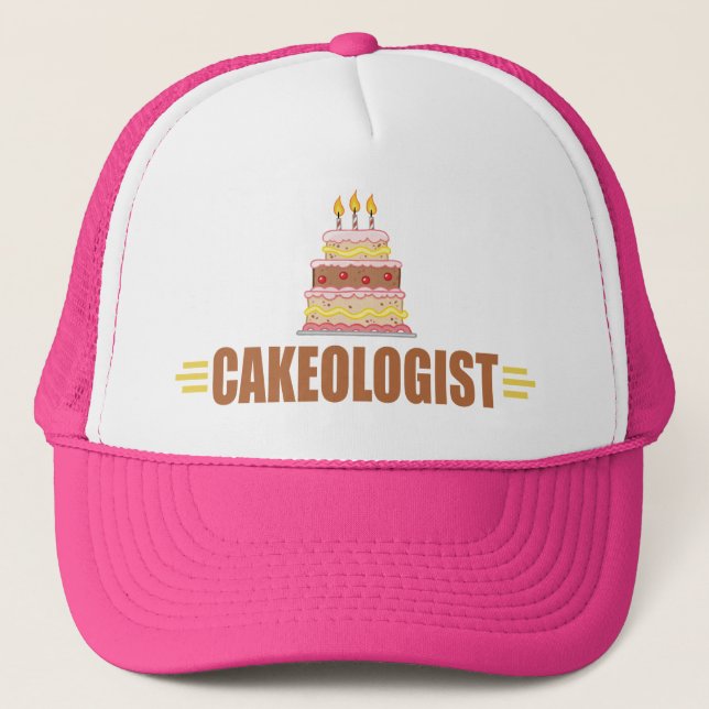 Casquette Gâteau drôle (Devant)