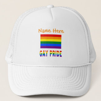 Casquette Gay Pride and Rainbow Flag Personalized 