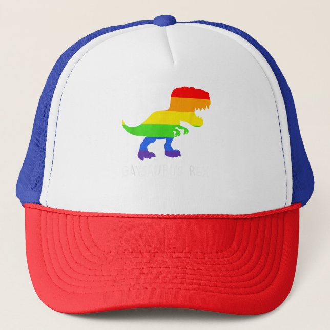 Casquette Gay pride Gaysaurus Rex (Devant)