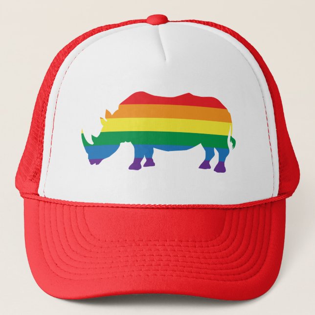 Casquette Gay-Pride-Rhino (Devant)