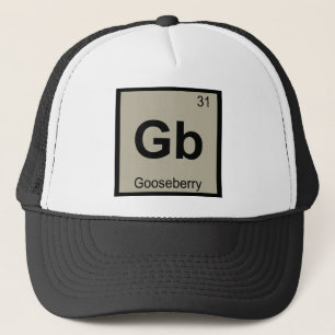 Casquette Gbit - Symbole de table périodique de la chimie de