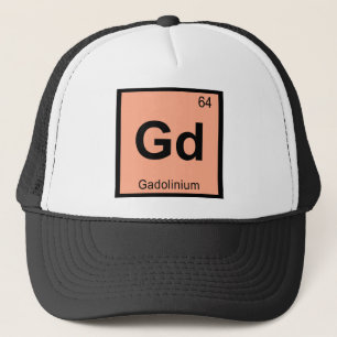 Casquette Gd - Chimie du Gadolinium Symbole du tableau pério
