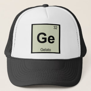 Casquette Ge - Chimie des Glaces Symbole du Tableau Périodiq