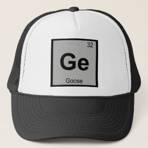 Casquette Ge - Chimie des oies Symbole de table périodique O
