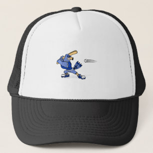 Casquette Geai bleu jouant au base-ball