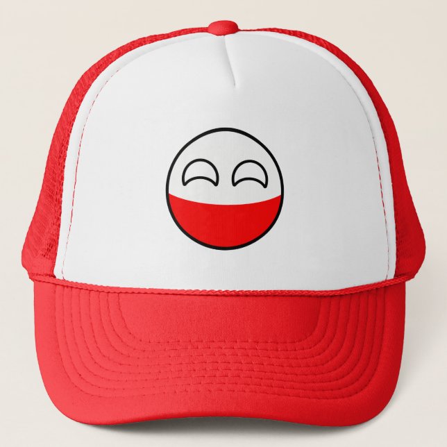 Casquette Geeky Pologne, un pays branché (Devant)