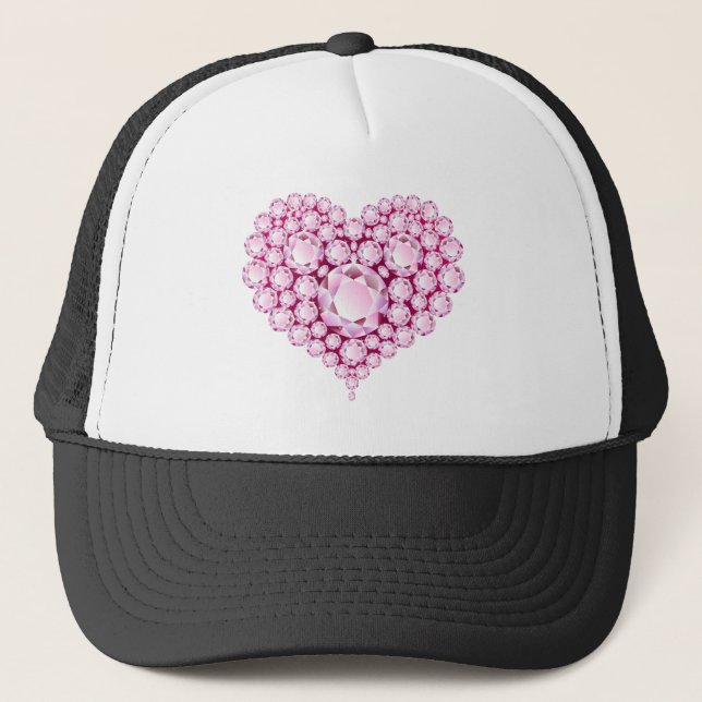 Casquette Gemmes cardiaques à quartz rose (Devant)