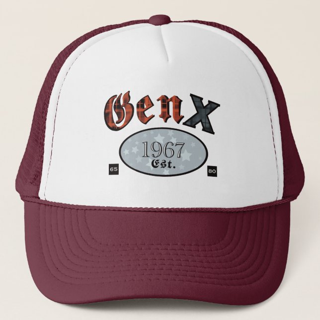 Casquette Gen X (Génération X année 1967) (Devant)