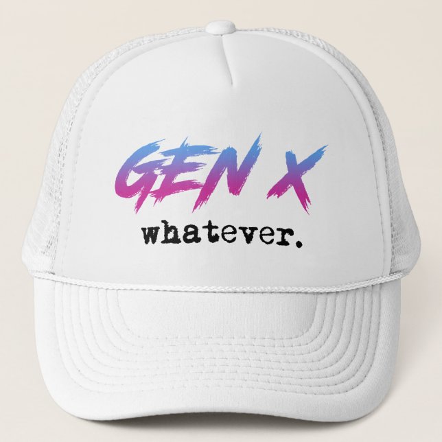 Casquette Gen X - peu importe (Devant)