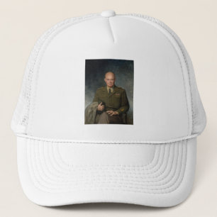 Casquette Général Dwight Eisenhower Portrait peint 5 étoiles